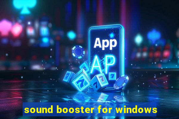 sound booster for windows