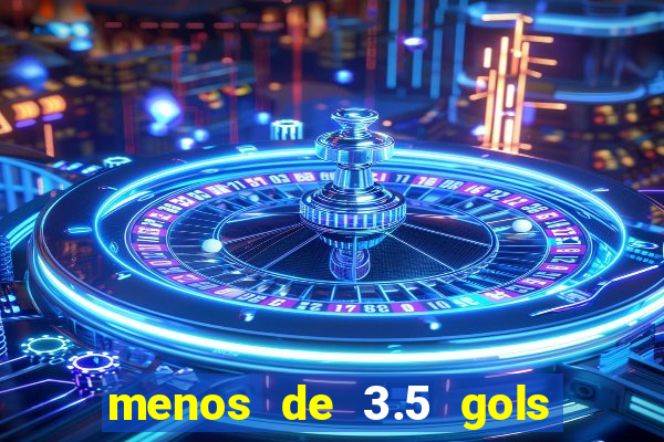 menos de 3.5 gols o que significa